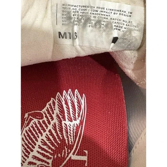 Men's True Linkswear OG Cush Gold Shoe White Size 13 - Picture 9 of 9